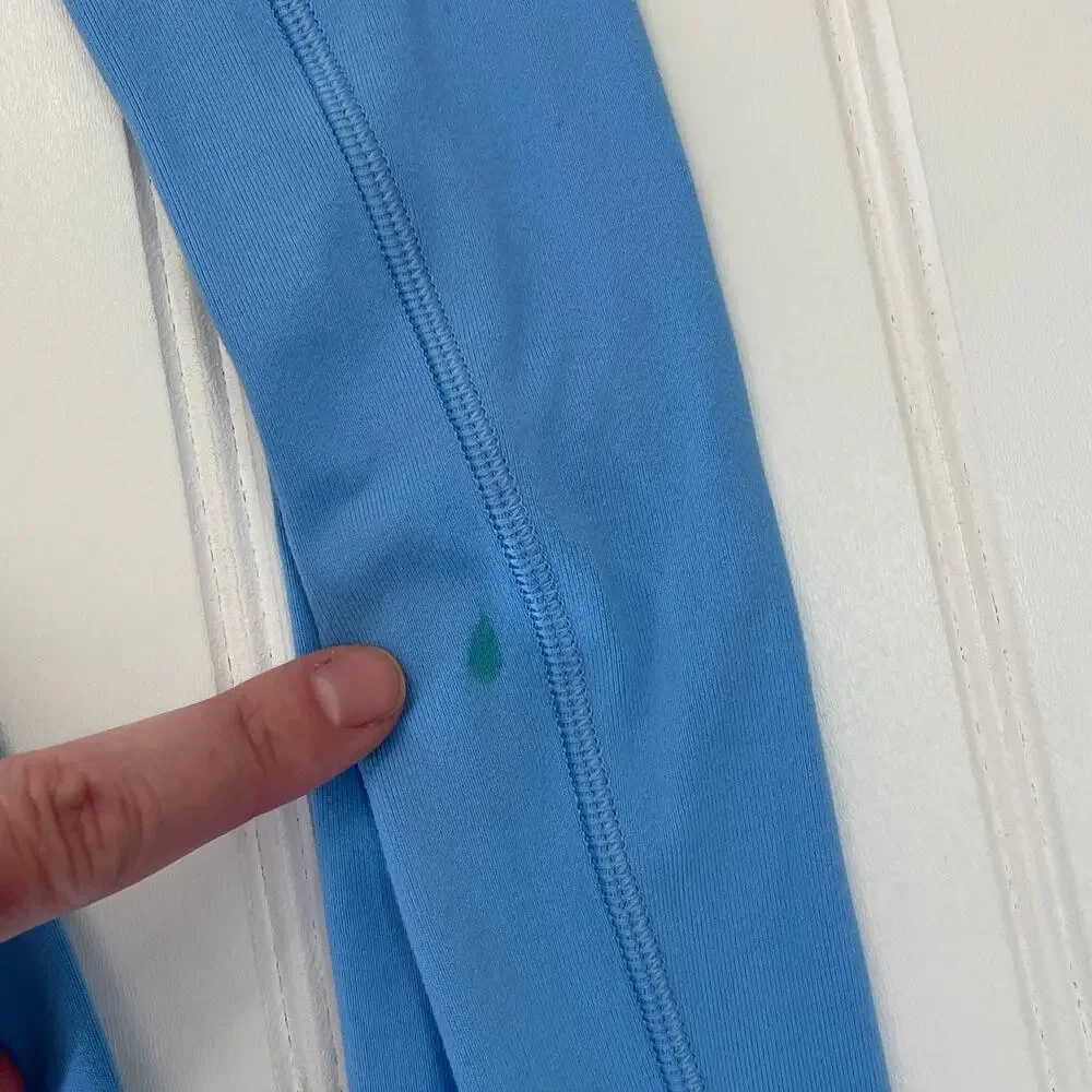 Lululemon Its Rulu Run Long Sleeve Shirt Blue Nile Activewear Size Womens 0 READ
